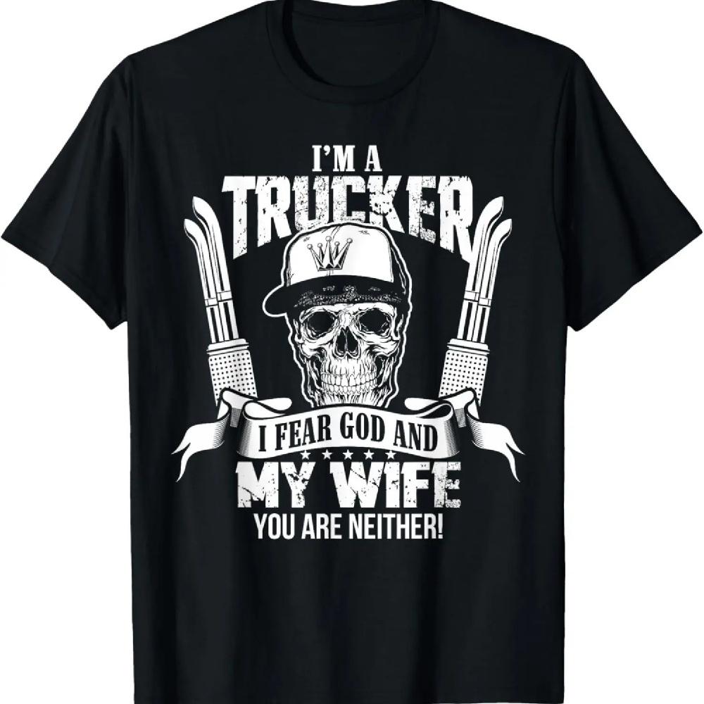 Смешная футболка водителя грузовика Я водитель грузовика Подарки Муж Папа XXXXXL чёрный